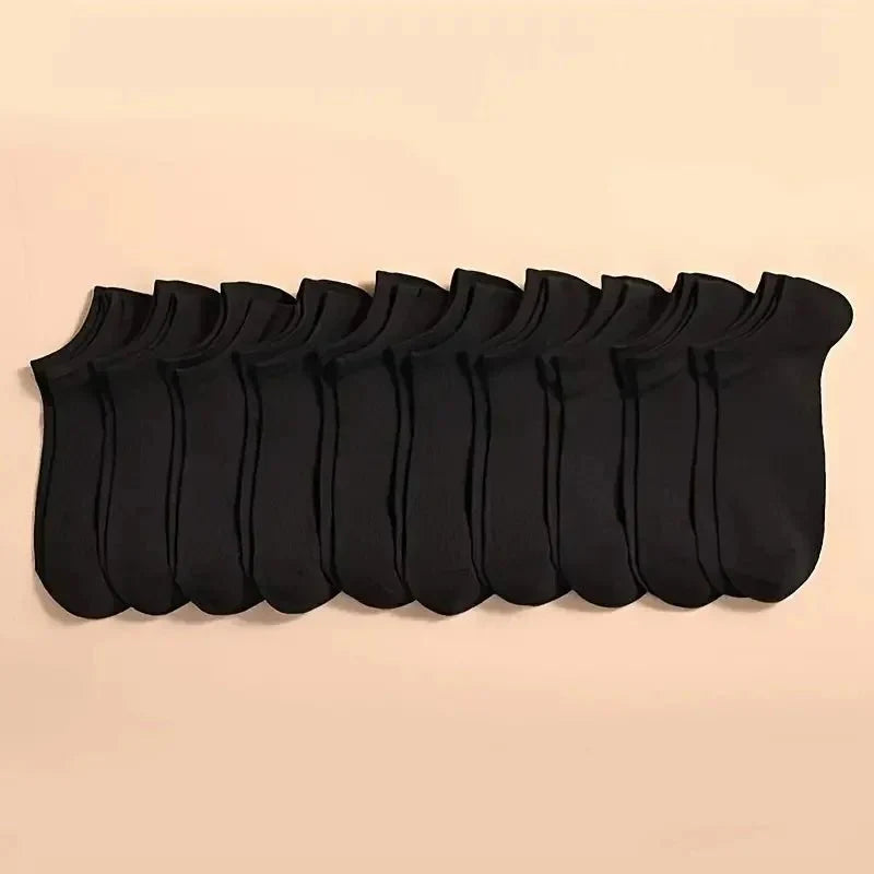 Ankle Socks | Low Cut | Breathable | Set of Socks | Men's Socks-Chaps of London-Black-One size-Chaps of London