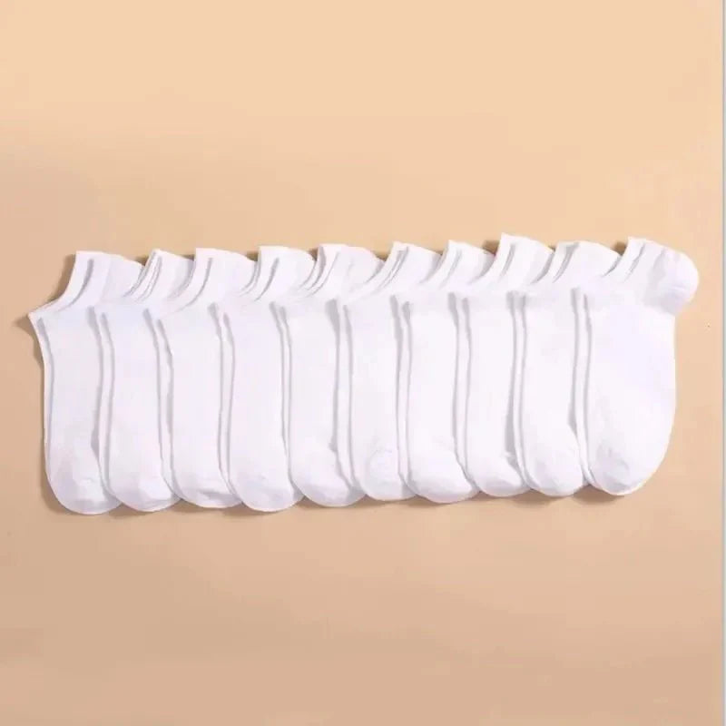Ankle Socks | Low Cut | Breathable | Set of Socks | Men's Socks-Chaps of London-White-One size-Chaps of London