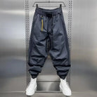 Baggy Pants - Men's Elastic Waist Loose Fit Track Pants-Men’s Baggy Pants-Chaps of London-Grey Green-S-Chaps of London
