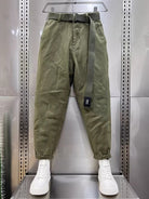 Baggy Pants | Slouchy | Belt | Loose Fit Pants | Men's Pants-Men’s Baggy Pants-Chaps of London-Green-XXS-Chaps of London