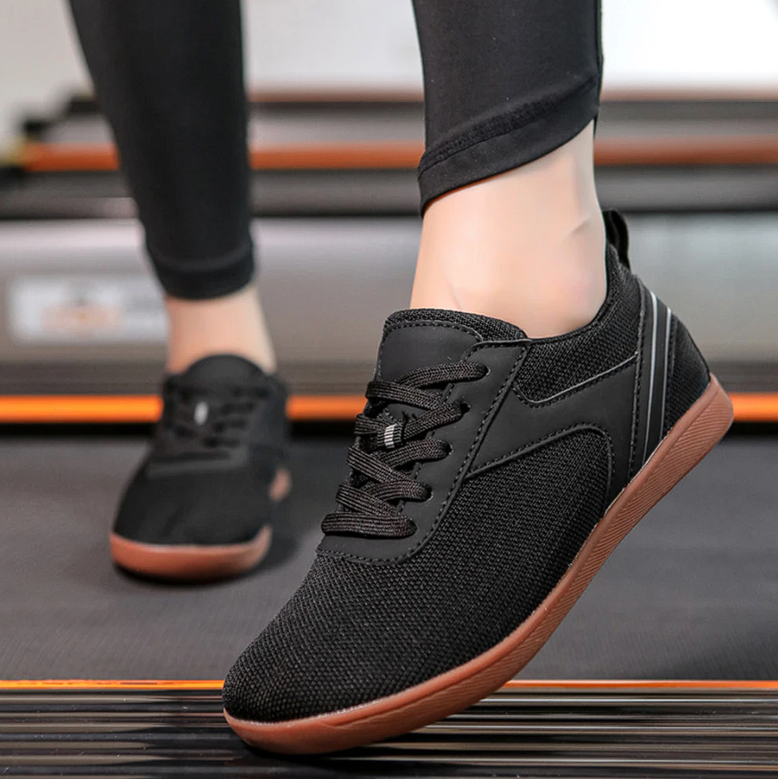 Barefoot Sneakers | Lace-Up | Non Slip | Orthopedic Shoes | Unisex Sneakers-Chaps of London-Black-37-Chaps of London