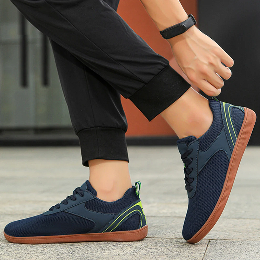 Barefoot Sneakers | Lace-Up | Non Slip | Orthopedic Shoes | Unisex Sneakers-Chaps of London-Blue-37-Chaps of London