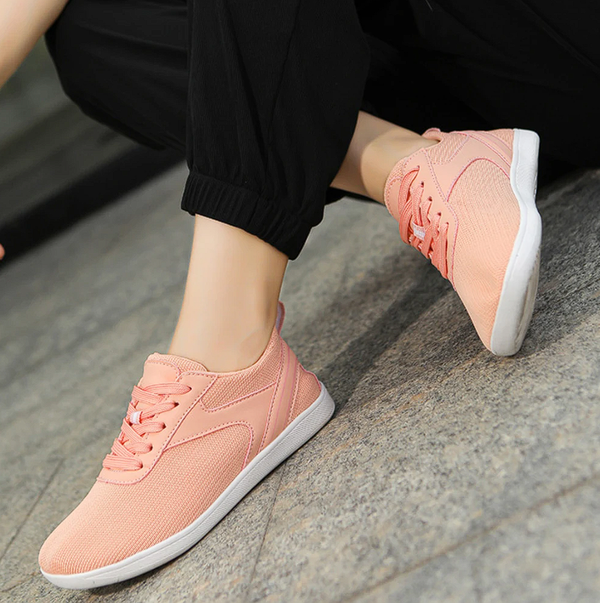 Barefoot Sneakers | Lace-Up | Non Slip | Orthopedic Shoes | Unisex Sneakers-Chaps of London-Pink-37-Chaps of London