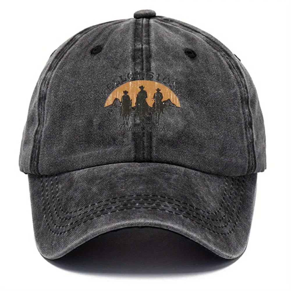 Baseball Cap - Adjustable - Washed - Baseball Hats - Men's Cap-Baseball Cap-Chaps of London-Black-Adjustable-Chaps of London