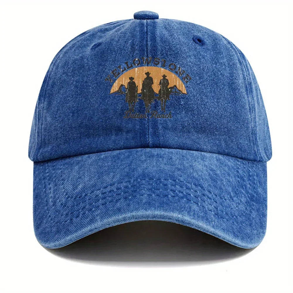 Baseball Cap - Adjustable - Washed - Baseball Hats - Men's Cap-Baseball Cap-Chaps of London-Blue-Adjustable-Chaps of London