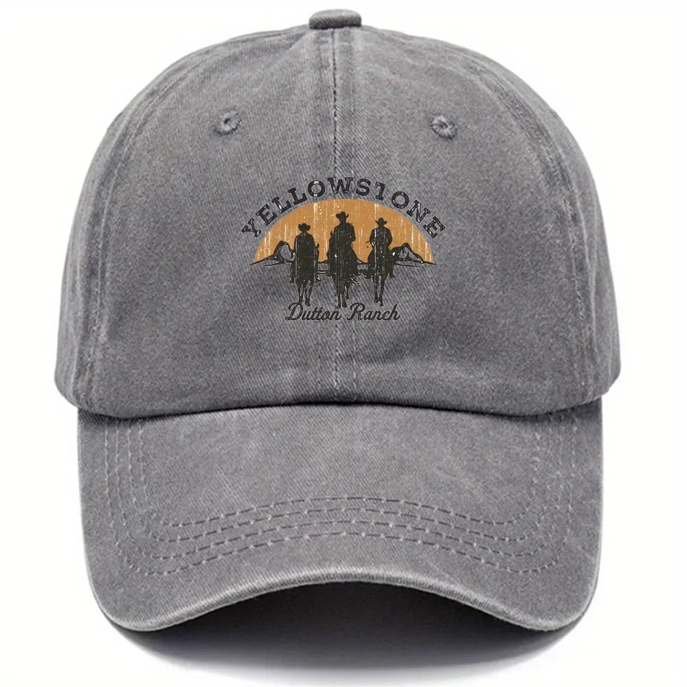 Baseball Cap - Adjustable - Washed - Baseball Hats - Men's Cap-Baseball Cap-Chaps of London-Gray-Adjustable-Chaps of London