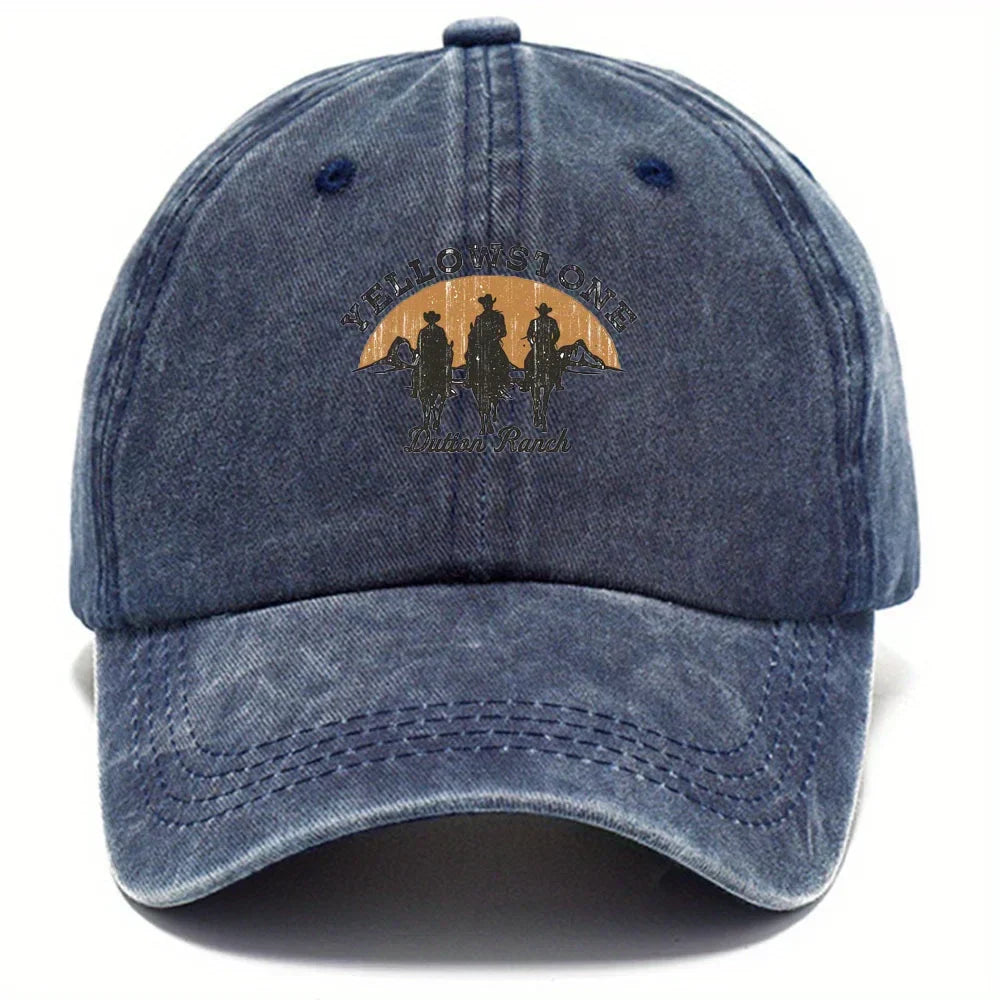 Baseball Cap - Adjustable - Washed - Baseball Hats - Men's Cap-Baseball Cap-Chaps of London-Navy Blue-Adjustable-Chaps of London