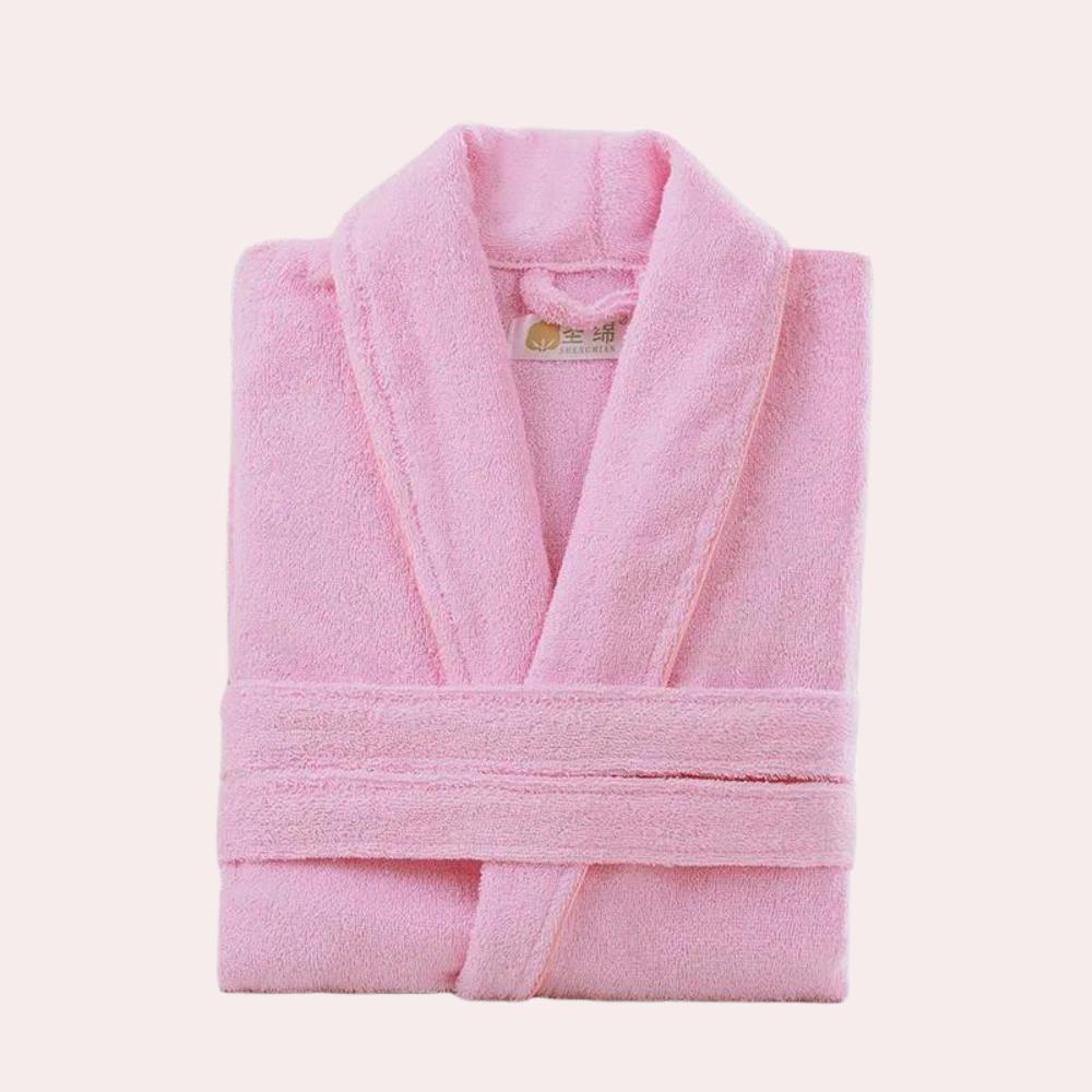 Bathrobe - Soft - Cosy - Towel Robe - Men's Dressing Gown-Chaps of London-Pink-S-Chaps of London
