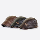 Beret - Leather - Paddy Cap - Flat Cap - Men's Hats-Leather Beret-Chaps of London-Chaps of London
