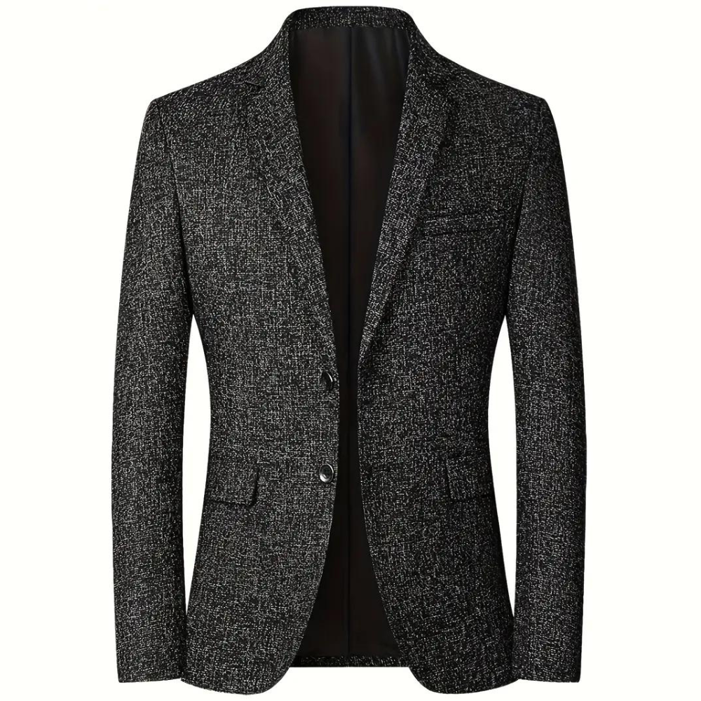 Blazer - Stylish - Single Breasted - Suit Jacket - Men's Clothing-Fashion Men Blazer Single-breasted All-year-Chaps of London-Black-XS-Chaps of London