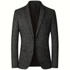 Blazer - Stylish - Single Breasted - Suit Jacket - Men's Clothing-Fashion Men Blazer Single-breasted All-year-Chaps of London-Black-XS-Chaps of London