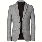 Blazer - Stylish - Single Breasted - Suit Jacket - Men's Clothing-Fashion Men Blazer Single-breasted All-year-Chaps of London-Gray-XS-Chaps of London