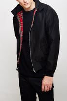 Bomber Jacket | Lightweight | Zip-Up | Harrington Jacket | Men's Jackets-Bomber Jacket-Chaps of London-Black-S-Chaps of London