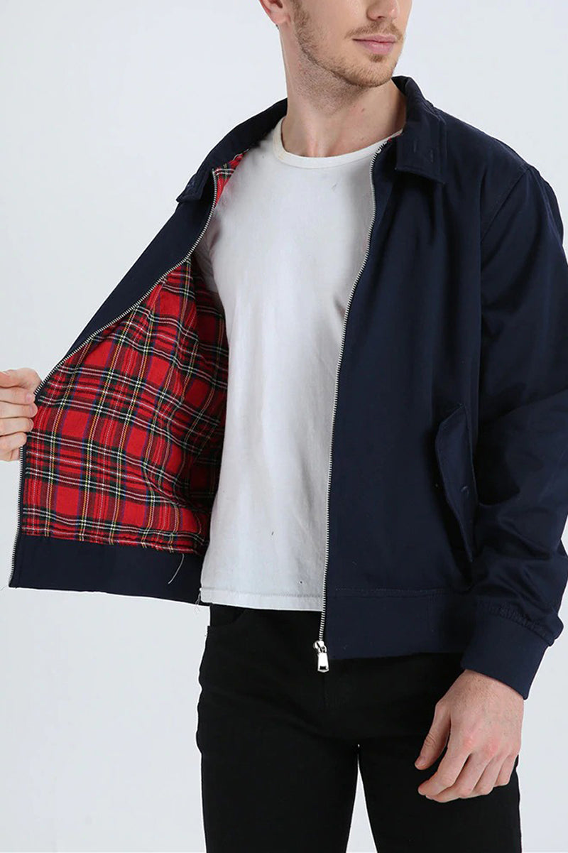 Bomber Jacket | Lightweight | Zip-Up | Harrington Jacket | Men's Jackets-Bomber Jacket-Chaps of London-Chaps of London