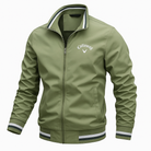 Bomber Jacket - Men's Casual Lightweight Zip-Up Jacket-Bomber Jacket for Men-Chaps of London-Green-S-Chaps of London