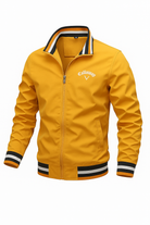 Bomber Jacket - Men's Casual Lightweight Zip-Up Jacket-Bomber Jacket for Men-Chaps of London-Yellow-S-Chaps of London