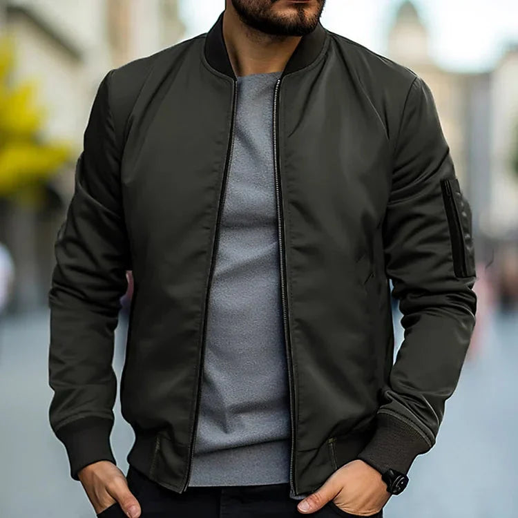 Bomber Jacket - Men's Casual Zip-Up Jacket-Men's Bomber Jacket-Chaps of London-Chaps of London