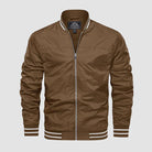 Bomber Jacket - Men's Lightweight Harrington Summer Zip Jacket-Coats & Jackets-Chaps of London-Khaki-XS-Chaps of London