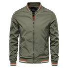 Bomber Jacket - Men's Windproof Zip-Up Summer Jacket-Chaps of London-Army Green-XS-Chaps of London