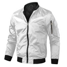 Bomber Jacket | Zip-Up | Lightweight | Summer Jacket | Men's Jacket-Chaps of London-White-S-Chaps of London