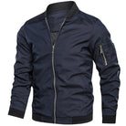 Bomber Jacket | Zip-Up | Lightweight | Summer Jacket | Men's Jacket-Fashion Men Jacket Bomber Fall-Chaps of London-Blue-S-Chaps of London