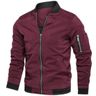 Bomber Jacket | Zip-Up | Lightweight | Summer Jacket | Men's Jacket-Fashion Men Jacket Bomber Fall-Chaps of London-Red-S-Chaps of London