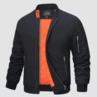 Bomber Jacket | Zip-Up | Lightweight | Windproof Jacket | Men's Jacket-Chaps of London-Black-S-Chaps of London