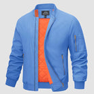Bomber Jacket | Zip-Up | Lightweight | Windproof Jacket | Men's Jacket-Chaps of London-Light Blue-S-Chaps of London