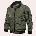 Bomber Jacket | Zip-Up | Summer | Windproof Jacket | Men's Bomber Coat-Fashion Men Jacket Bomber Fall-Chaps of London-Green-S-Chaps of London