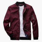 Bomber Jacket | Zip-Up | Windproof | Autumn Jacket | Men's Jacket-Bomber Jacket-Chaps of London-Red-S-Chaps of London
