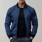 Bomber Jacket | Zip-Up | Windproof | Lightweight Jacket | Men's Jacket-Men Jackets-Chaps of London-Blue-XS-Chaps of London