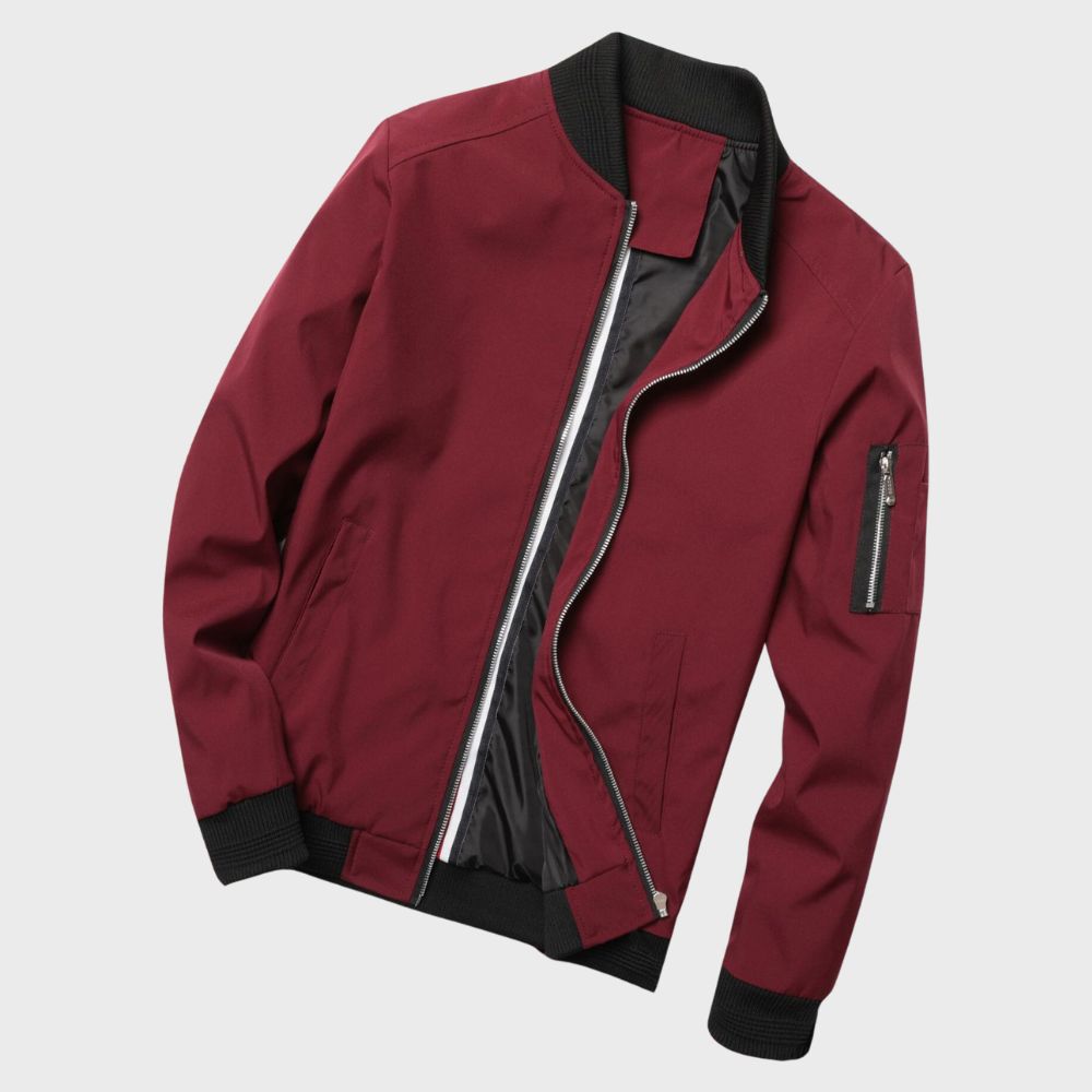 Bomber Jacket | Zip-Up | Windproof | Lightweight Jacket | Men's Jacket-Men Jackets-Chaps of London-Chaps of London