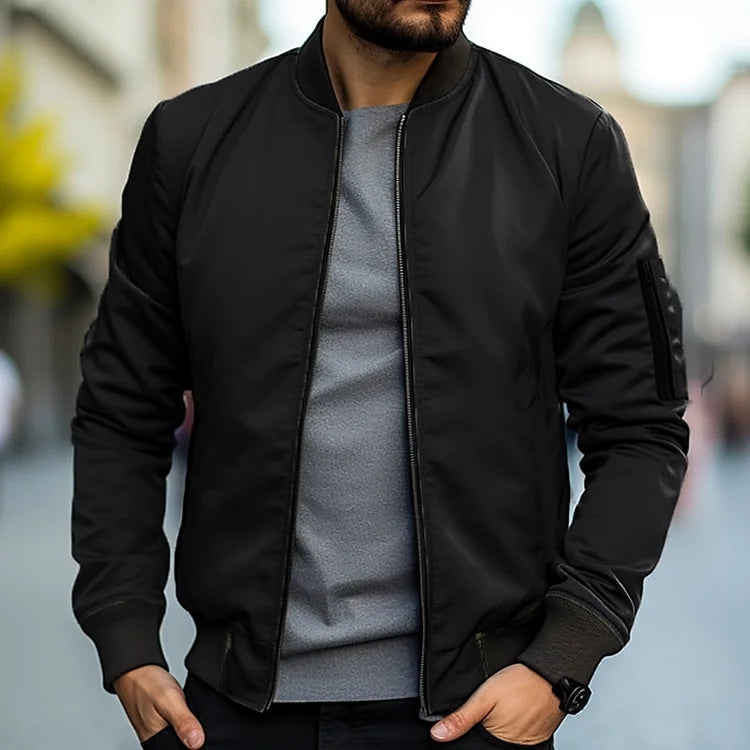 Bomber Jacket - Zip-Up - Windproof - Lightweight Jacket - Men's Jacket-Men Jackets-Chaps of London-Chaps of London