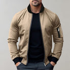 Bomber Jacket | Zip-Up | Windproof | Lightweight Jacket | Men's Jacket-Men Jackets-Chaps of London-Khaki-XS-Chaps of London
