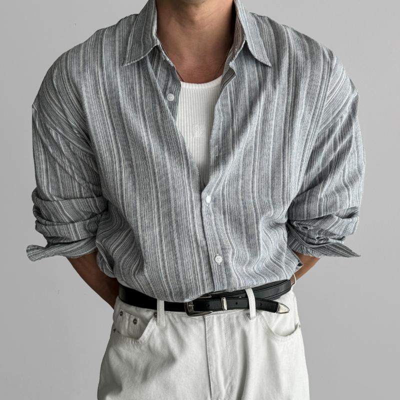 Button-Up Shirt | Casual | Collared | Long Sleeve Shirt | Men's Shirts-Shirts & Tops-Chaps of London-Chaps of London