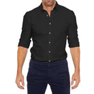 Button-Up Shirt - Collared - Non-Iron - Long Sleeve Shirt - Men's Shirt-Fashion Men Shirt Dress All-year-Chaps of London-Chaps of London
