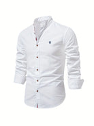 Button-Up Shirt | Slim Fit | Lightweight | Long Sleeve Shirt | Men's Shirt-Chaps of London-White-XS-Chaps of London