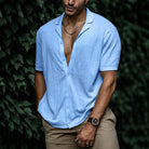 Button-Up Short Sleeve Shirt | Lightweight | Loose Fit | Polo Shirt | Men's Shirts-Men's Top-Chaps of London-Chaps of London