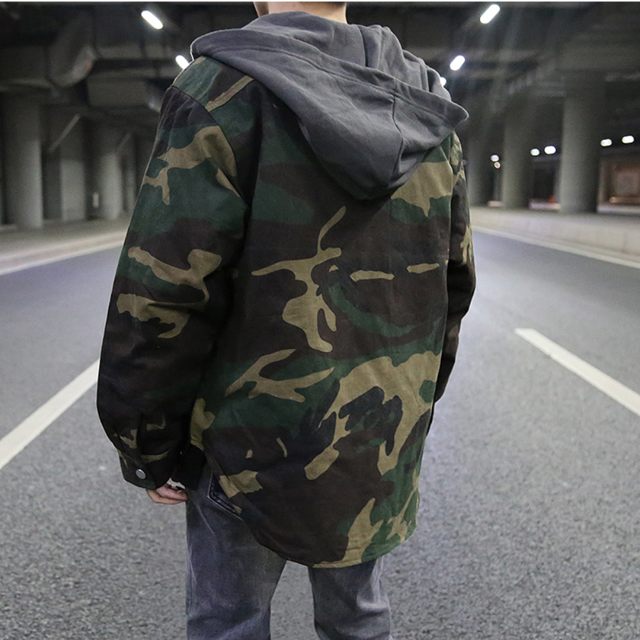 Camouflage Jacket | Zip-Up | Cargo | Camouflage Hoodie | Men's Clothing-Jacket for Men-Chaps of London-Chaps of London