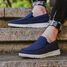 Canvas Shoes - Men's Orthopedic Slip-On Walking Shoes Loafers-Chaps of London-Dark Blue-39-Chaps of London