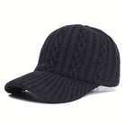 Cap - Unisex - Adjustable - Knitted Cap - Men's Cap-Knitted Cap-Chaps of London-Black-Chaps of London