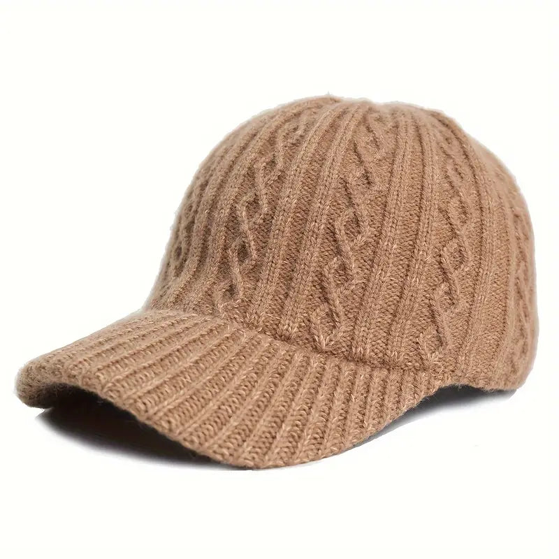 Cap - Unisex - Adjustable - Knitted Cap - Men's Cap-Knitted Cap-Chaps of London-Brown-Chaps of London