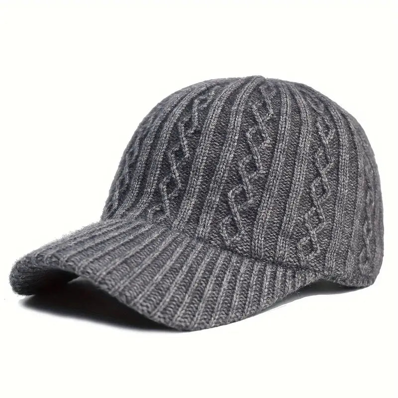 Cap - Unisex - Adjustable - Knitted Cap - Men's Cap-Knitted Cap-Chaps of London-Grey-Chaps of London