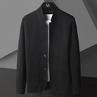 Cardigan Jacket - Men's Button-Up Summer Cardigan with Pockets-Fashion Men Jacket Blazer All-year-Chaps of London-Black-XS-Chaps of London