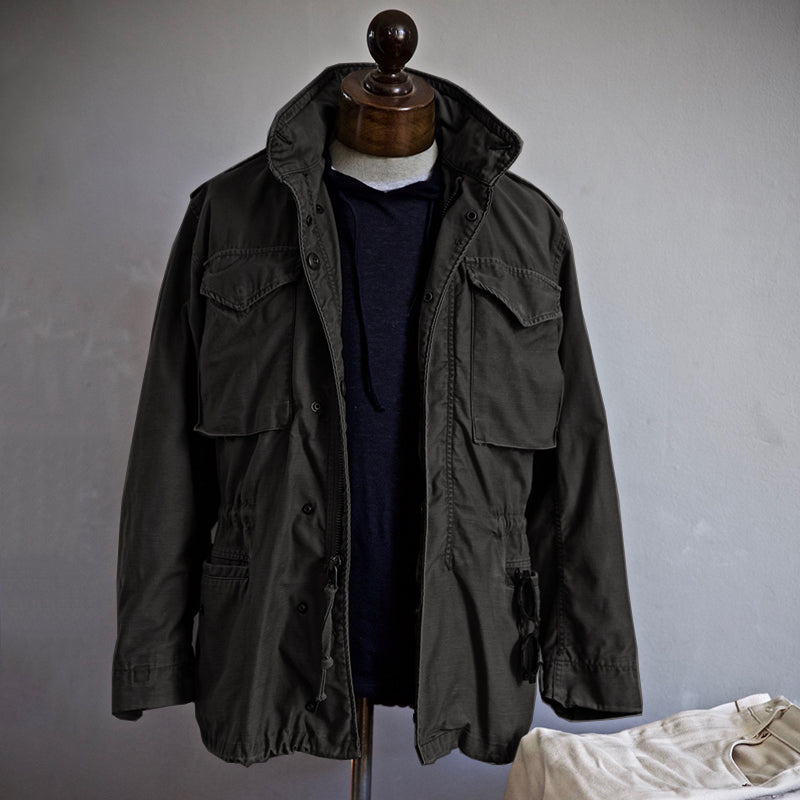 Cargo Jacket - Men's Hooded Lightweight Black Green Jacket-Zomerjas man-Chaps of London-Black-M-Chaps of London