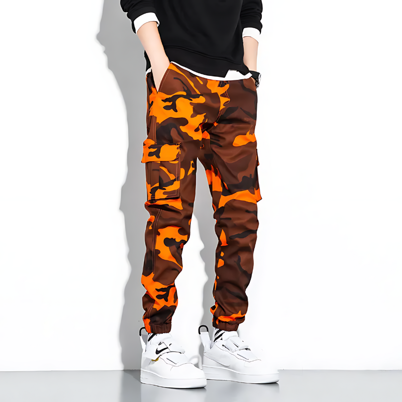 Cargo Joggers | Camouflage | Slim Fit | Cargo Pants | Men's Pants -Men's long pants-Chaps of London-Chaps of London
