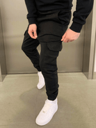 Cargo Joggers | Drawstring | Skinny | Cargo Pants | Men's Trousers-Cargo Joggers-Chaps of London-Chaps of London