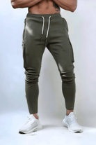 Cargo Joggers - Drawstring - Sweatpants - Cargo Pants - Men's Track Pants-Chaps of London-Army Green-S-Chaps of London