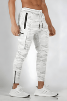 Cargo Joggers - Drawstring - Sweatpants - Cargo Pants - Men's Track Pants-Chaps of London-White-S-Chaps of London