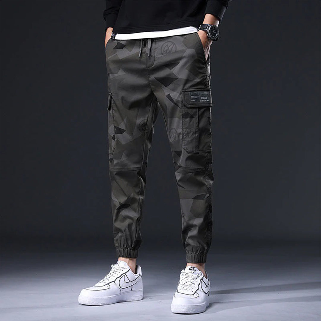 Cargo Joggers - Men's Camouflage Drawstring Skinny Cargo Pants-Chaps of London-Chaps of London